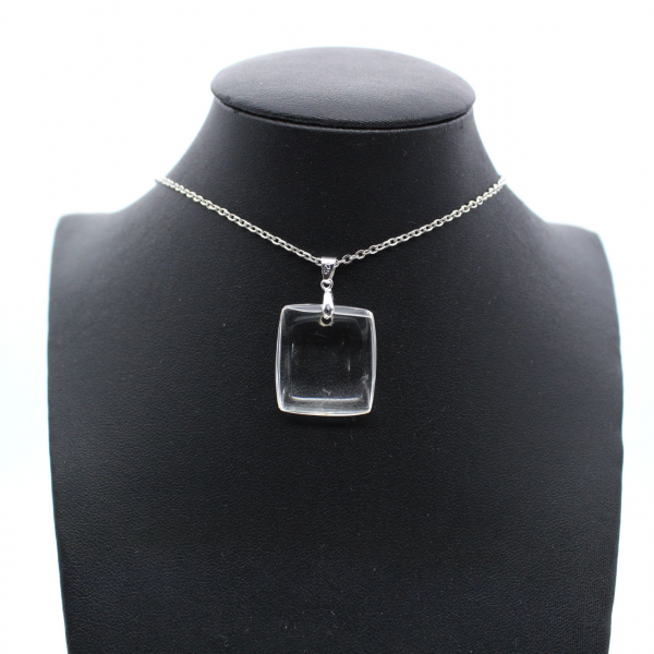 Pendentif en quartz polie