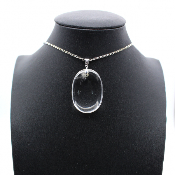 Pendentif en quartz polie