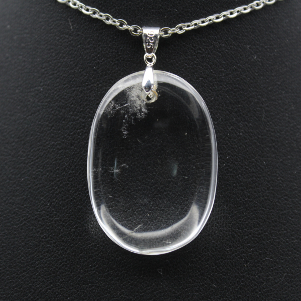 Pendentif en quartz polie