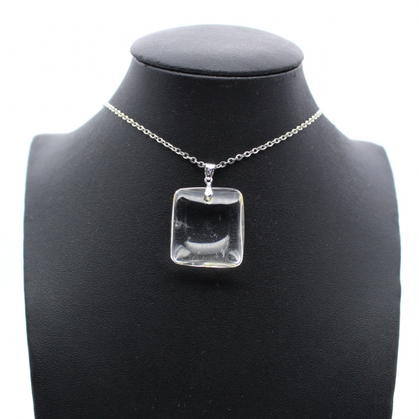 Pendentif en quartz polie