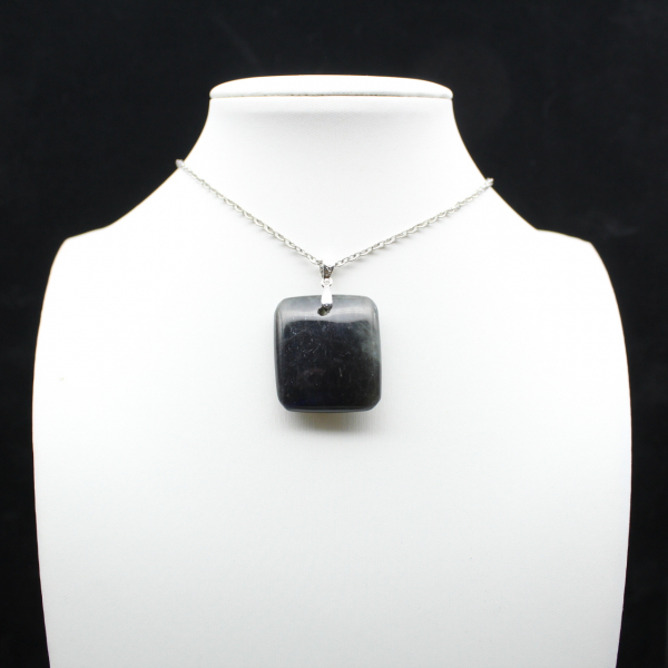 Pendentif carré labradorite