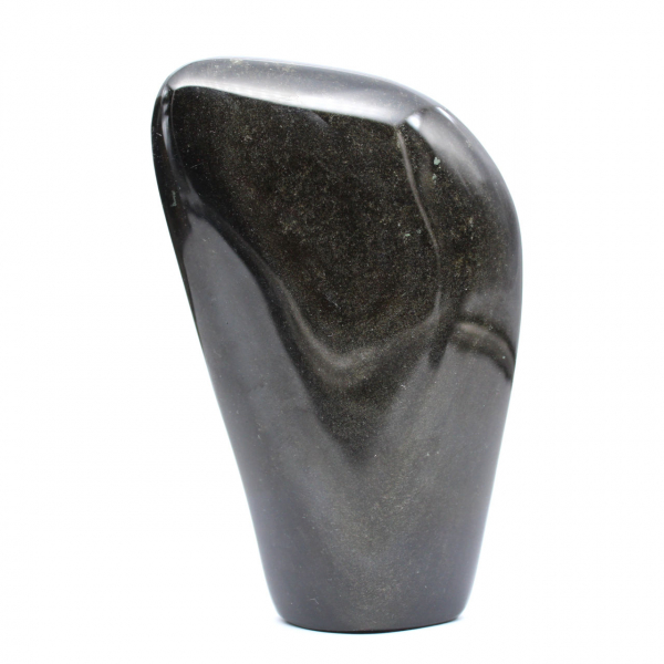 Forme libre obsidienne dorée