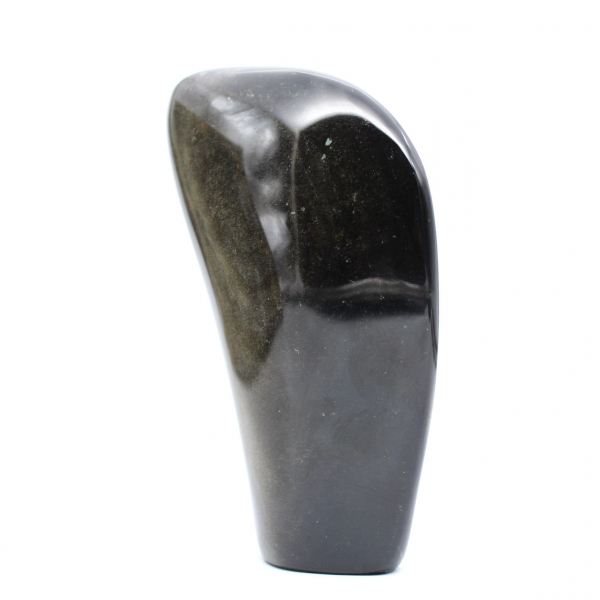 Forme libre obsidienne dorée