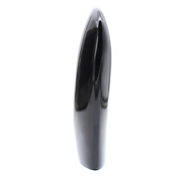 Forme libre en obsidienne dorée