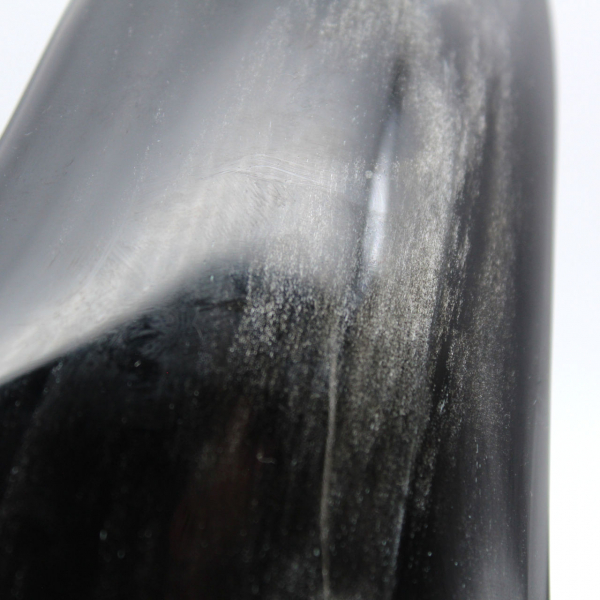 Forme libre en obsidienne dorée