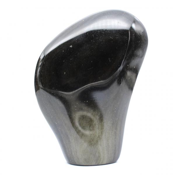 Obsidienne dorée polie