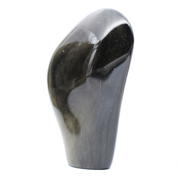 Obsidienne dorée polie