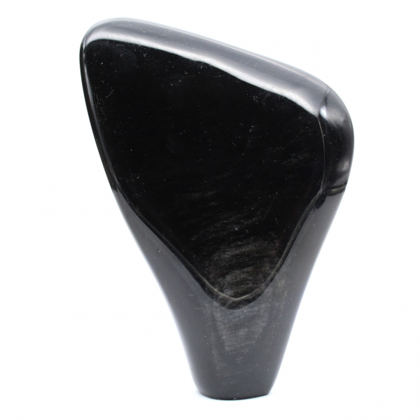 Obsidienne dorée polie décorative