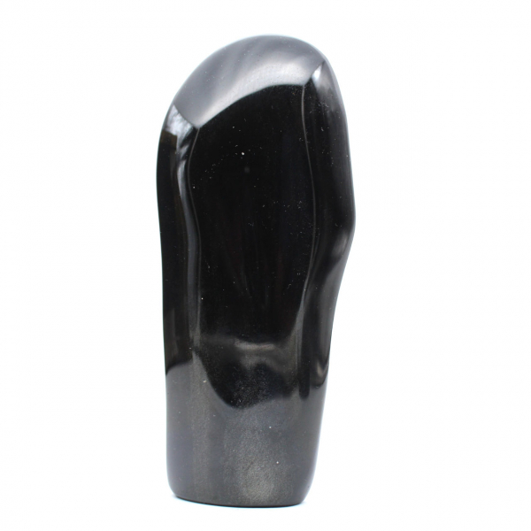 Bloc poli en obsidienne dorée