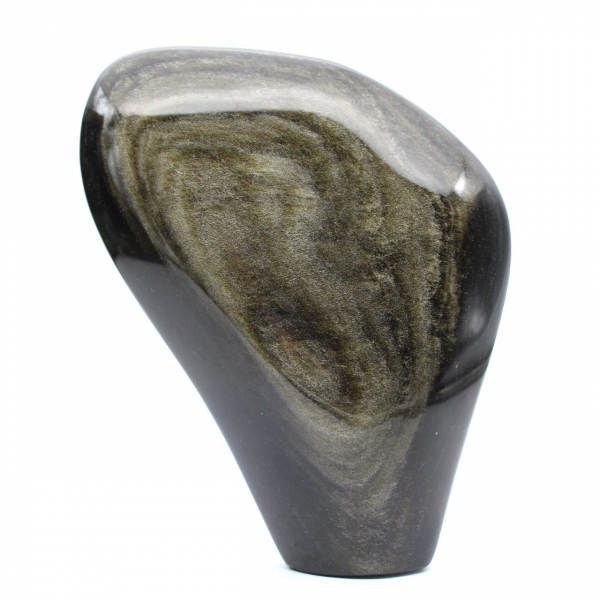 Obsidienne dorée du Mexique polie
