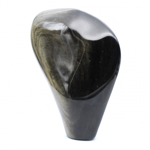 Obsidienne dorée du Mexique polie