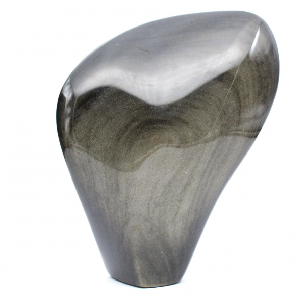Obsidienne dorée du Mexique polie