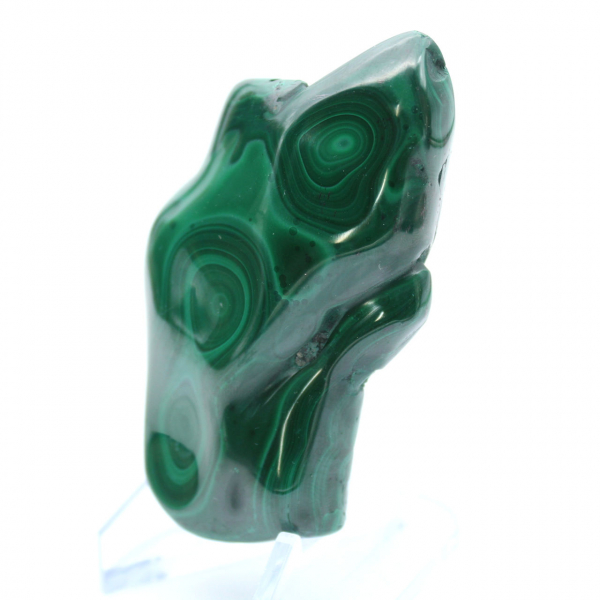 Pierre polie en malachite