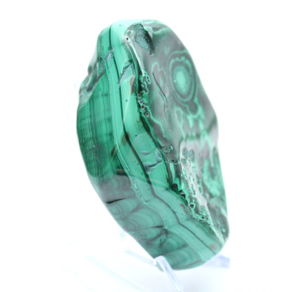 Malachite polie pour décoration