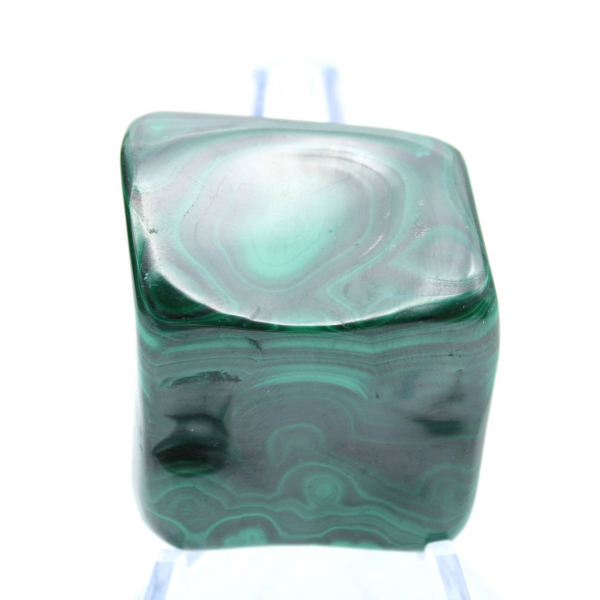 Pierre polie naturelle de malachite