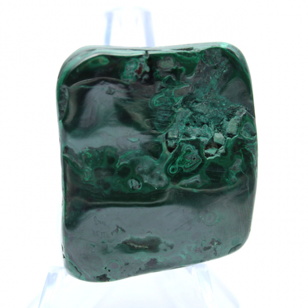Pierre polie naturelle de malachite
