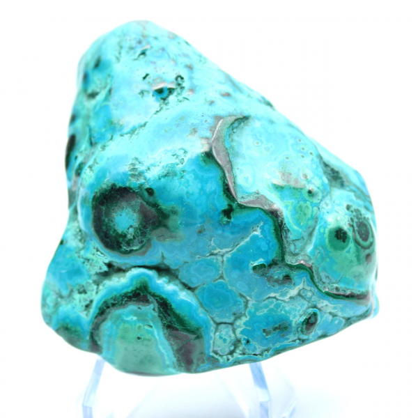 Pierre polie Chrysocolle Congo