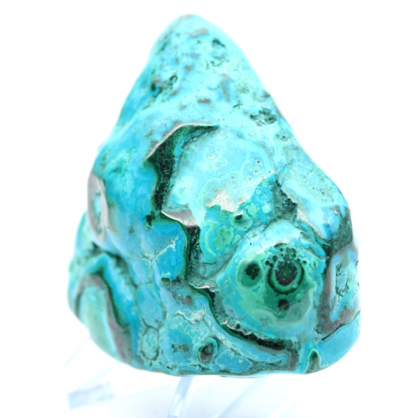 Pierre polie Chrysocolle Congo