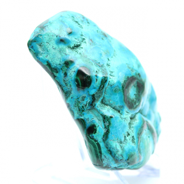 Pierre polie Chrysocolle Congo