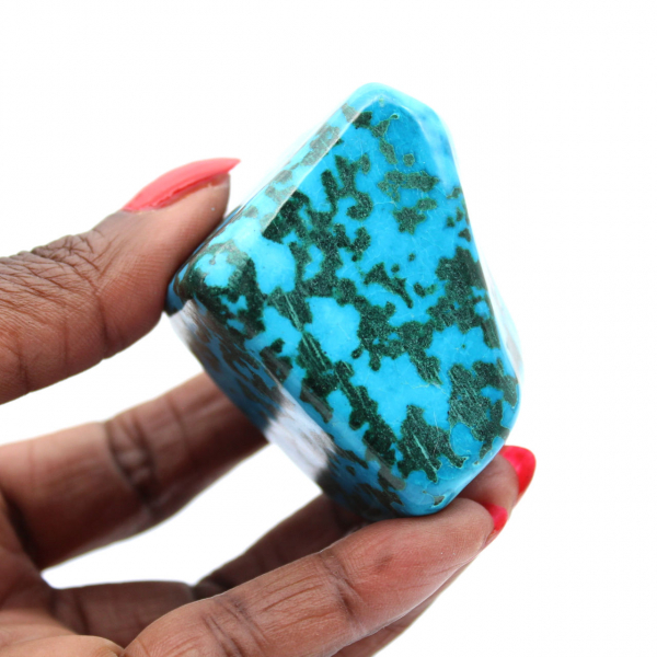 Forme libre Chrysocolle polie