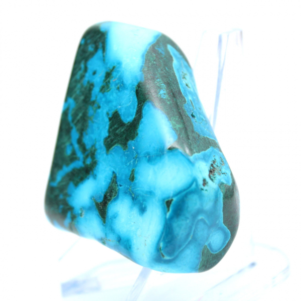 Pierre polie en Chrysocolle Congo