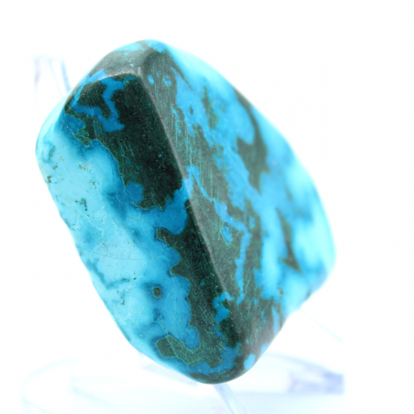 Pierre polie en Chrysocolle Congo