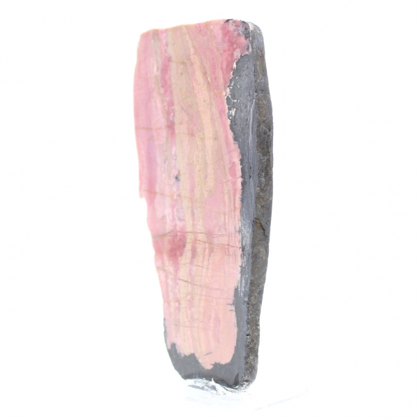 Tranche en pierre de Rhodonite authentique