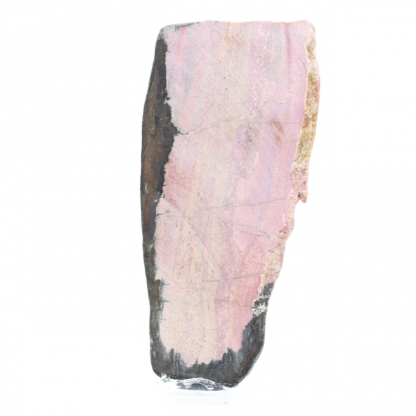 Tranche en pierre de Rhodonite authentique