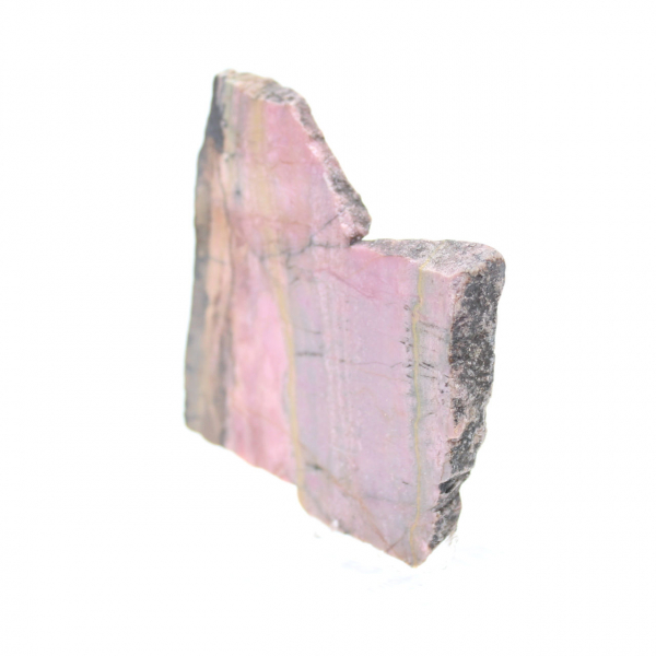 Rhodonite tranche polie de qualité pour décoration
