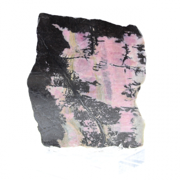 Tranche de Rhodonite naturelle idéale pour décoration