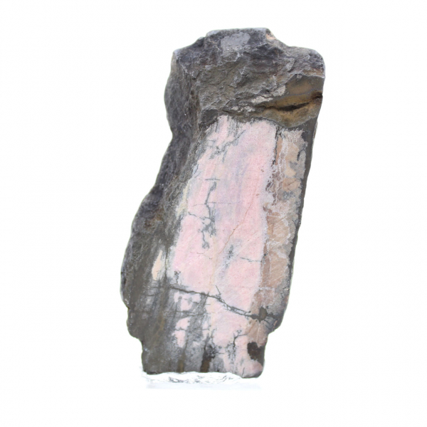 Pierre de Rhodonite naturelle minéral brut et unique