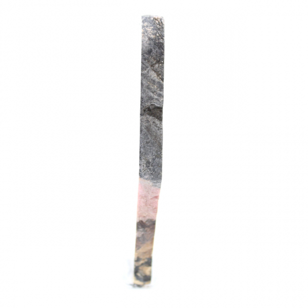 Tranche en pierre de Rhodonite authentique