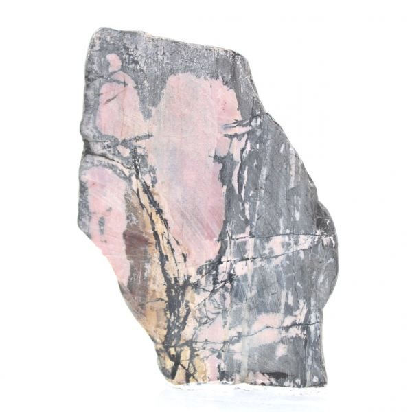 Tranche en pierre de Rhodonite authentique