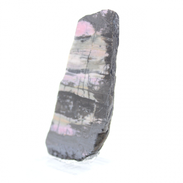 Tranche de Rhodonite naturelle idéale pour décoration