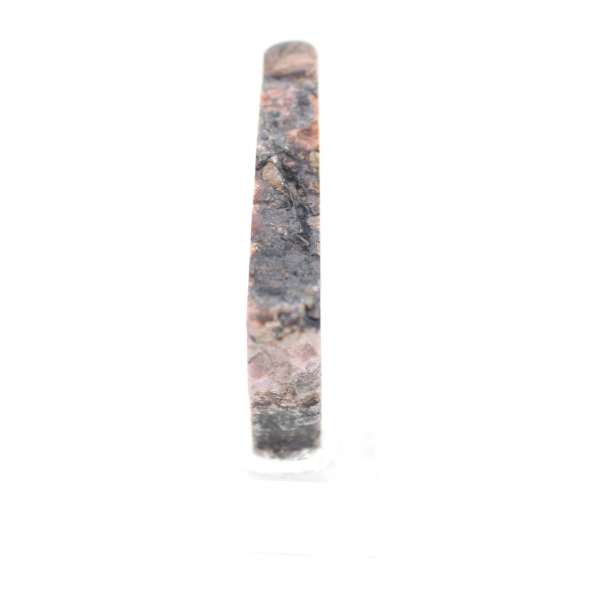 Pierre de Rhodonite naturelle minéral brut et unique