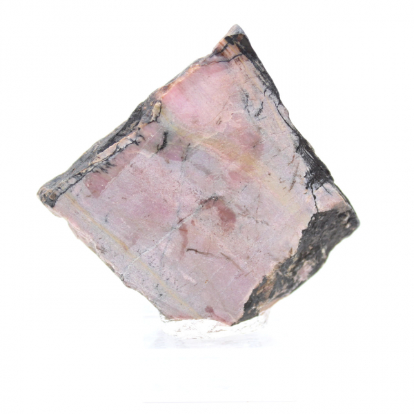 Pierre de Rhodonite naturelle minéral brut et unique