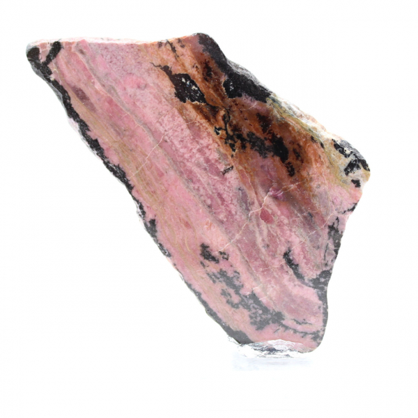 Tranche de Rhodonite pour usage décoratif