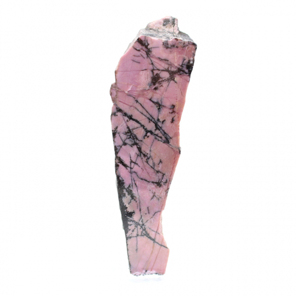 Tranche de Rhodonite naturelle pour collection de minéraux