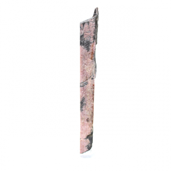 Tranche de Rhodonite naturelle pour collection de minéraux