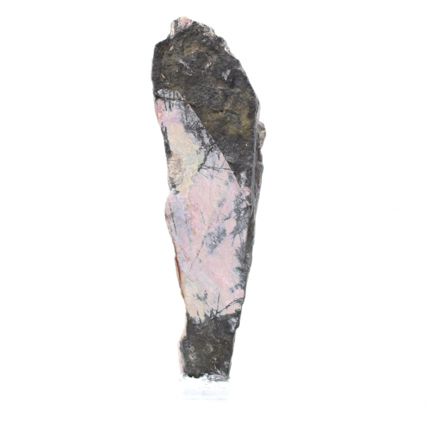 Tranche de Rhodonite naturelle pour collection de minéraux