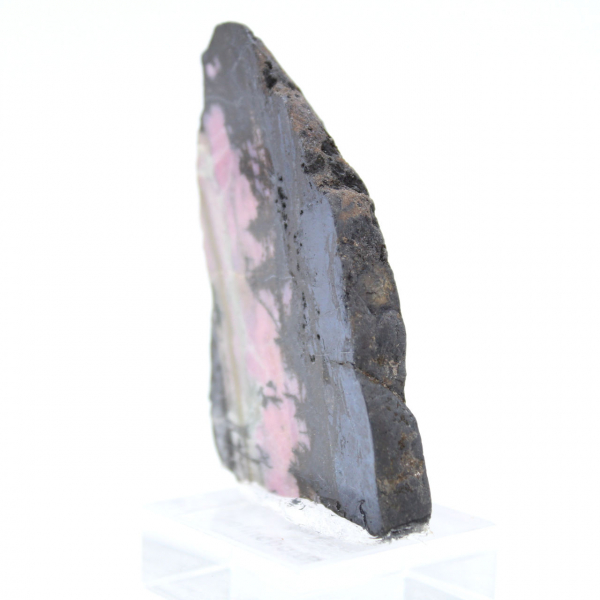 Tranche en pierre de Rhodonite authentique