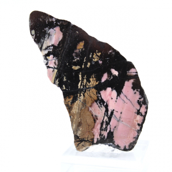 Tranche de Rhodonite naturelle idéale pour décoration