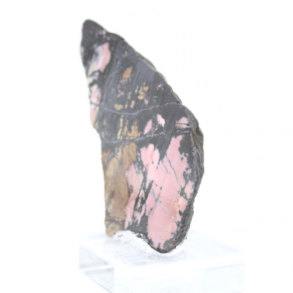 Tranche de Rhodonite naturelle idéale pour décoration