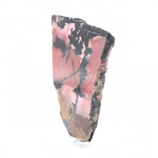 Rhodonite tranche polie de qualité pour décoration