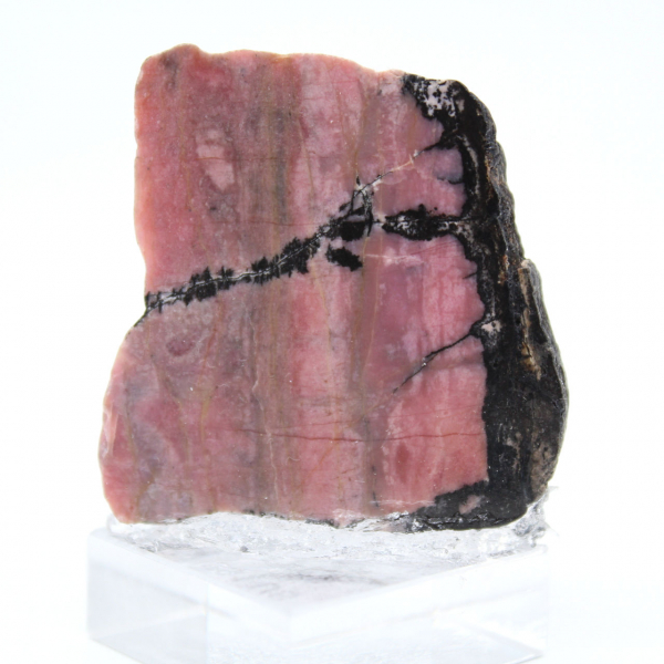 Tranche de Rhodonite naturelle idéale pour décoration