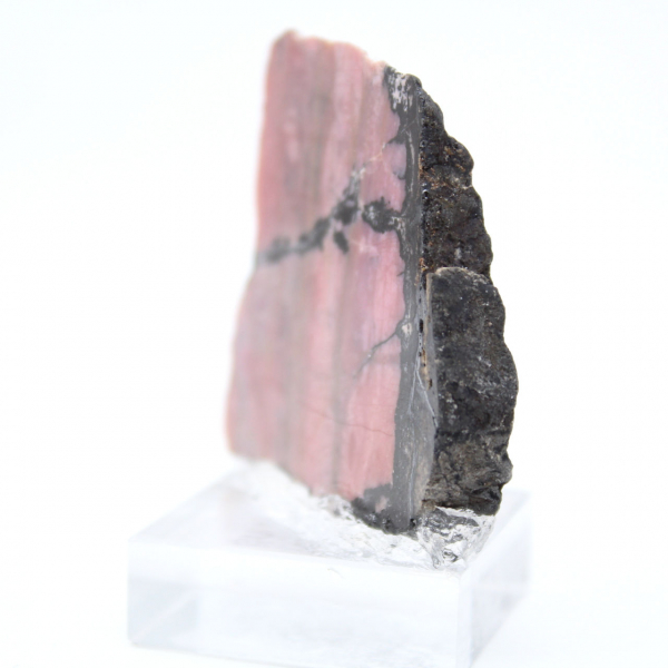 Tranche de Rhodonite naturelle idéale pour décoration