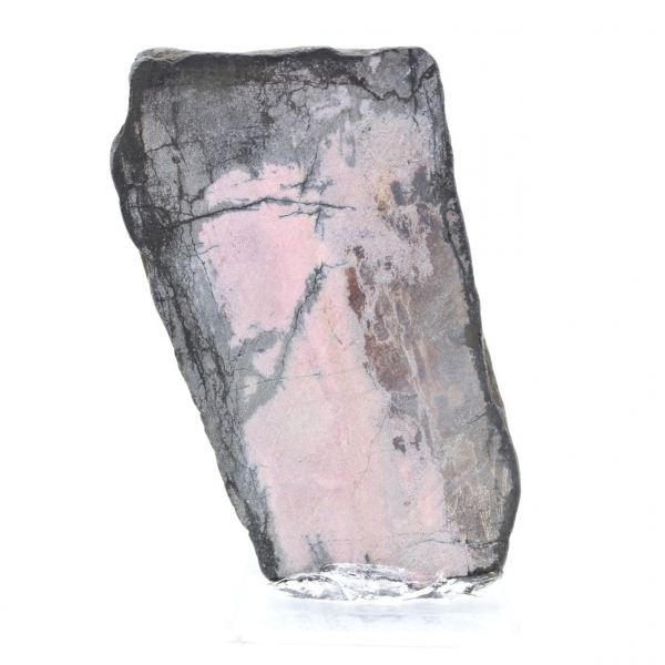 Pierre de Rhodonite naturelle minéral brut et unique