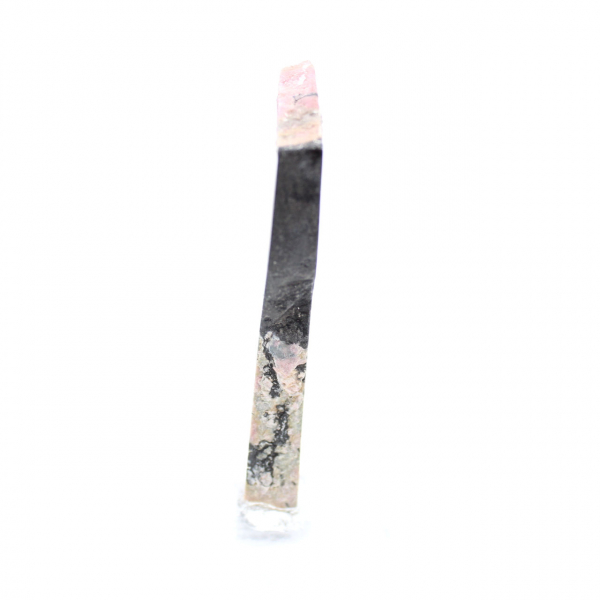 Tranche de Rhodonite naturelle pour collection de minéraux