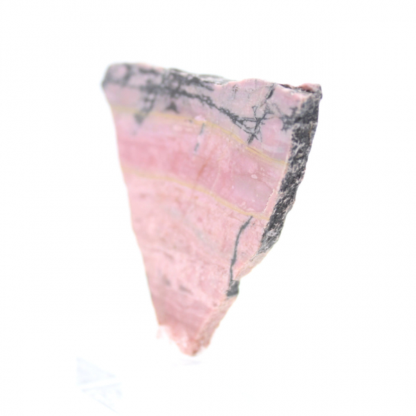Rhodonite tranche polie de qualité pour décoration
