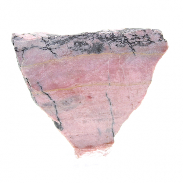 Rhodonite tranche polie de qualité pour décoration